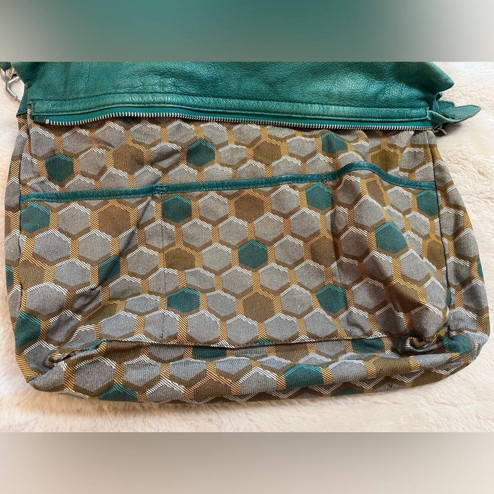 Liebeskind Berlin Leather purse 👛 turquoise spike hobo - Picture 10 of 11